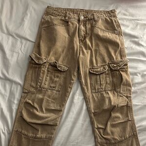 NFINITY Tan Cargo Pants for Men
